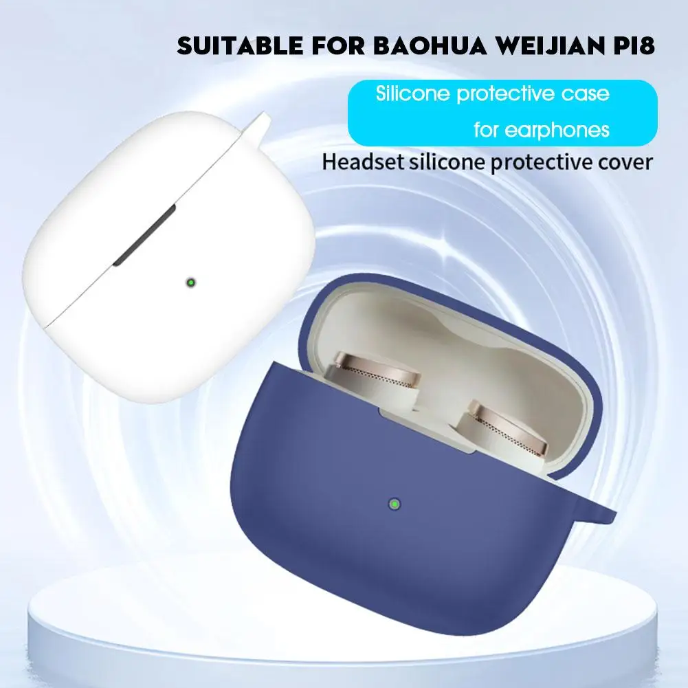 Cubierta protectora para auriculares Baohua Weijian Pi8, cubierta de silicona, anticaída, antipolvo, contenedor de carga, funda para auriculares - imagen 4