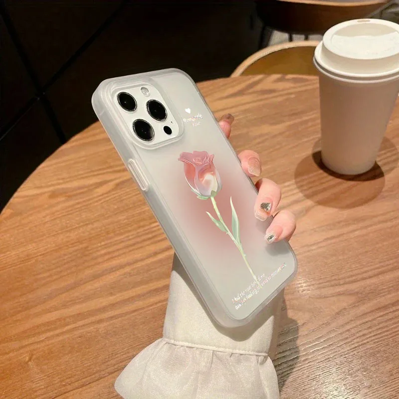 Funda de teléfono Tulip para iPhone 13, 11, 12, 14, 15 16 Pro Max 17 Air XR X XS 7 8 Plus SE2, funda translúcida a prueba de golpes, Fundas de silicona - imagen 4