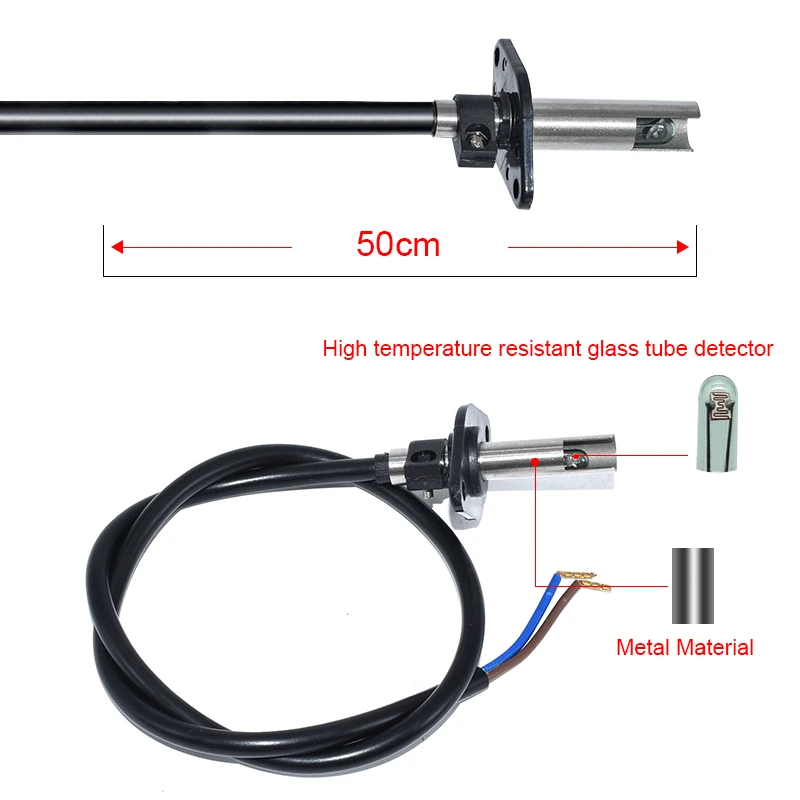 Detector de llama QRB1 ordinario, quemador ocular eléctrico fotosensible, fotorresistencia de detección, fotocélula roja QRB1 para quemador - imagen 5