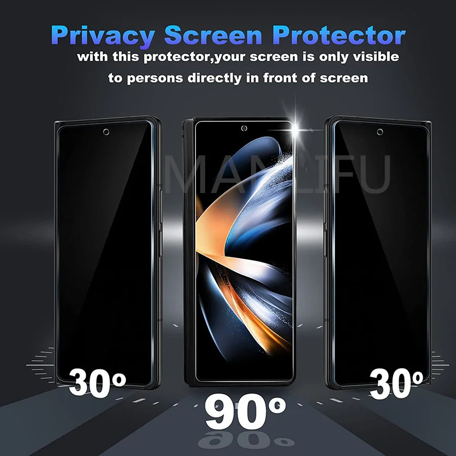 Vidrio templado antiespía 9H para Samsung Galaxy Z Fold5 Fold4 Fold 5 4 3 ZFold4 ZFold3 5G Protector de pantalla película de vidrio para teléfono móvil - imagen 4