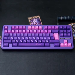 Domikey Keycap Cherry Inazuma Morado y Rosa para Teclado Mecánico