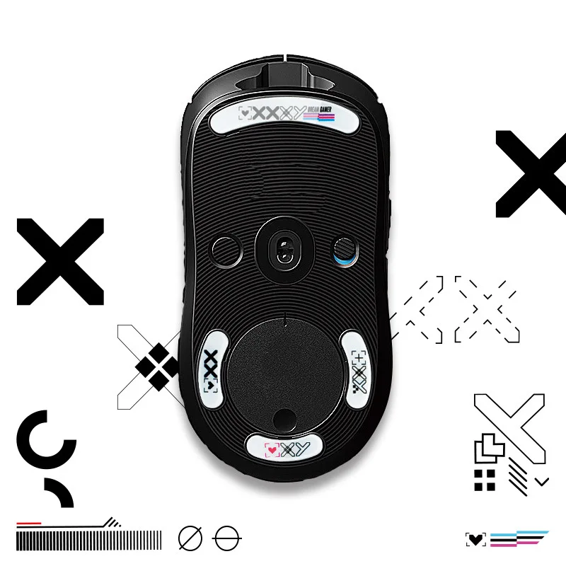 Patines deslizantes para ratón Logitech G Pro, inalámbrico, para juegos, ratón de cristal, pegatinas antideslizantes para pies, pegatinas laterales, almohadillas para el sudor - imagen 5