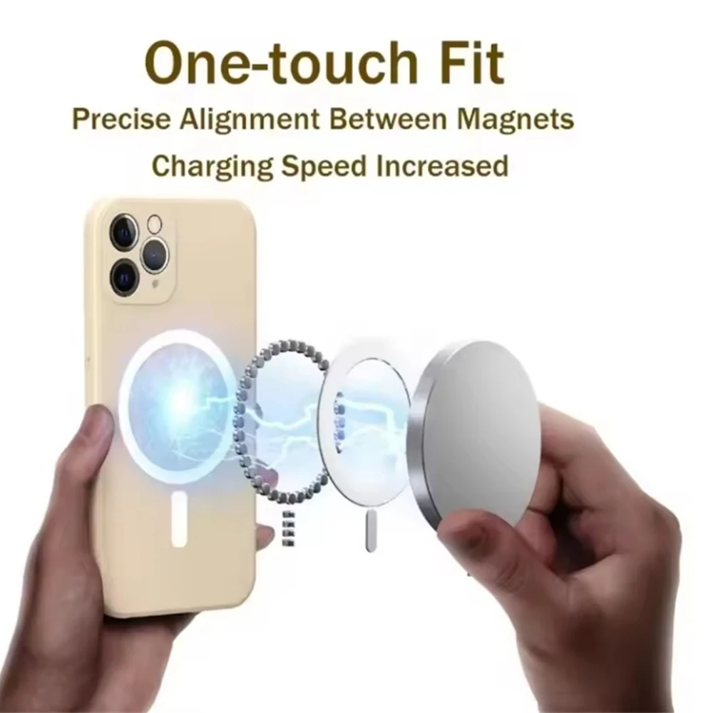 Nueva funda suave antideslizante de lujo para personas mayores para iPhone 16 15 14 13 12 11 Pro Max Plus Magsafe película de lente magnética cubierta protectora - imagen 3