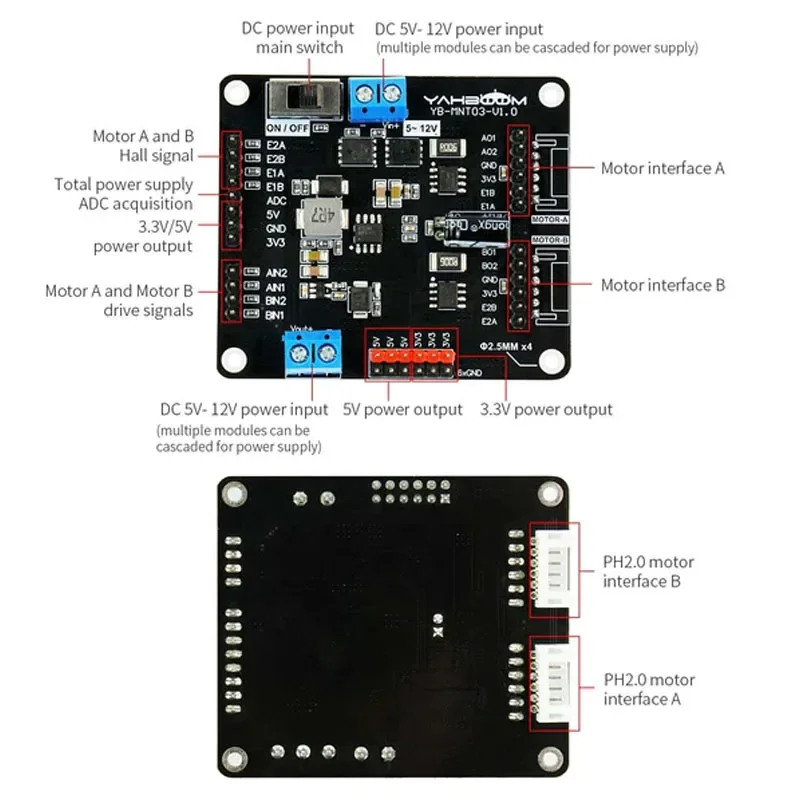 Módulo de accionamiento de motor de 2 canales (AT8236/TB6612FNG) - imagen 4