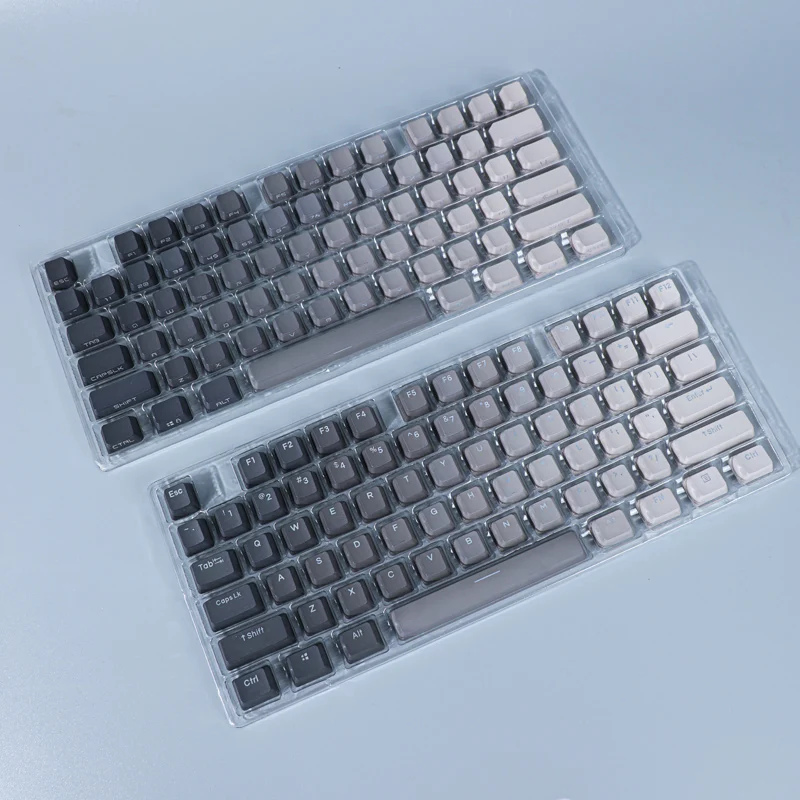 Polar Day PLUS Keycaps OEM perfil minimalista gris gradiente Keycaps MAC Side Top PBT retroiluminado Keycap para teclado MX - imagen 2