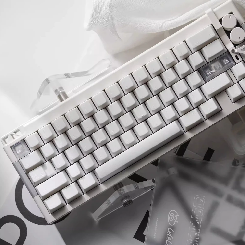 LeleLab Hokkaido tema Keycap 133 teclas ABS personalizado Simple blanco teclado Cap Cherry perfil Gaming KeyCap para teclado mecánico