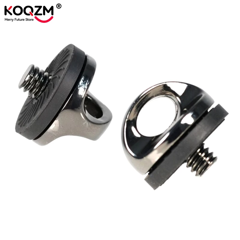 Adaptador de conexión de tornillo para cámara SLR, correa de hombro, tornillo de seguridad, anillo de conexión de correa de mano para cámara rápida, 1/4 ", 1 ud.
