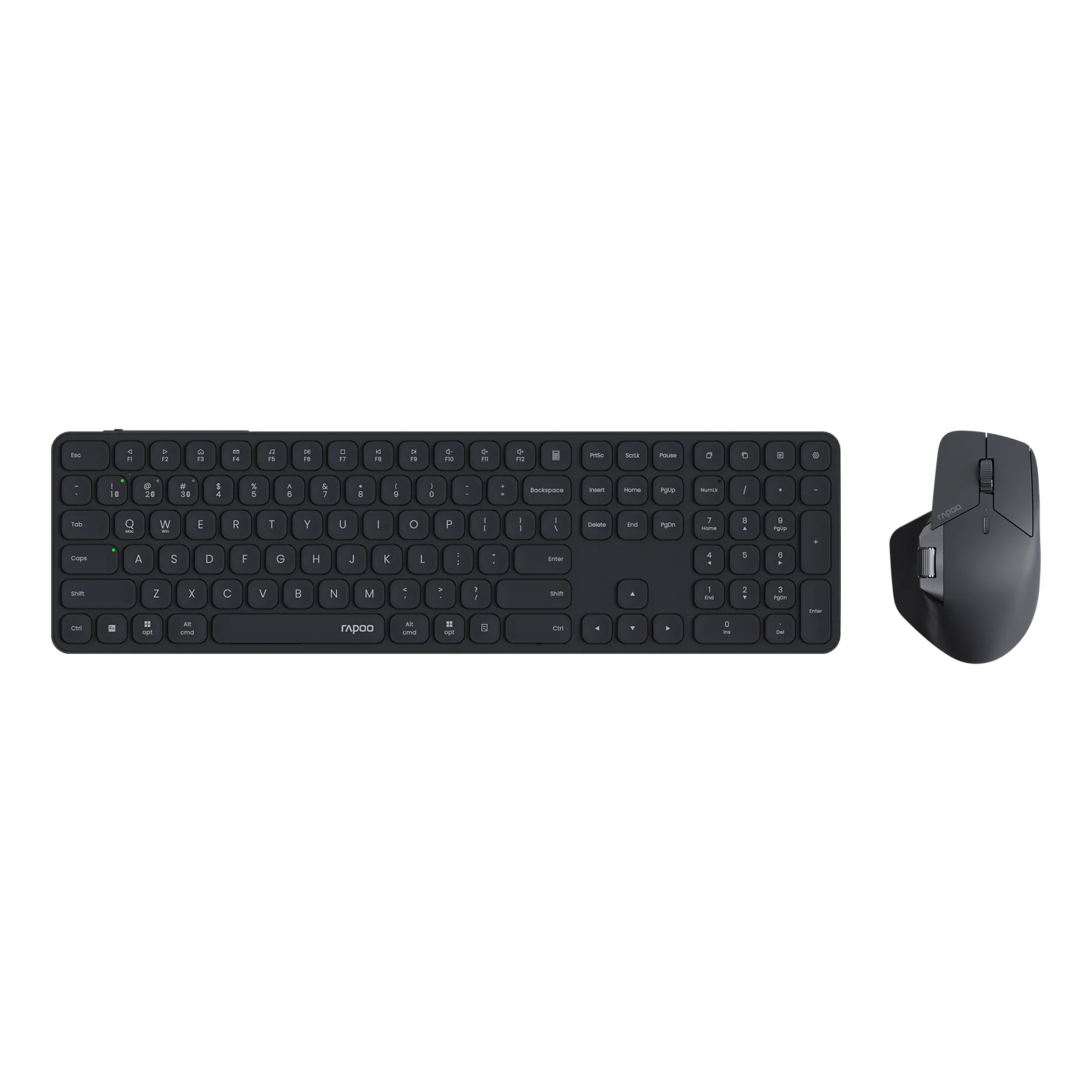 Rapoo 9560M Combo de teclado y ratón inalámbricos E9550L USB-C Teclado ultrafino recargable de 110 teclas y ratón inalámbrico MT760SE