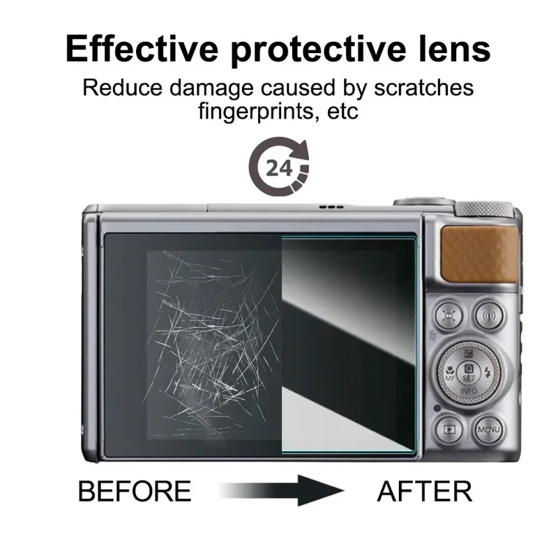 1/3 Uds HD Protector de pantalla de vidrio templado para Canon Powershot SX730/SX740 sx730 sx740 cámara LCD película protectora de pantalla - imagen 5