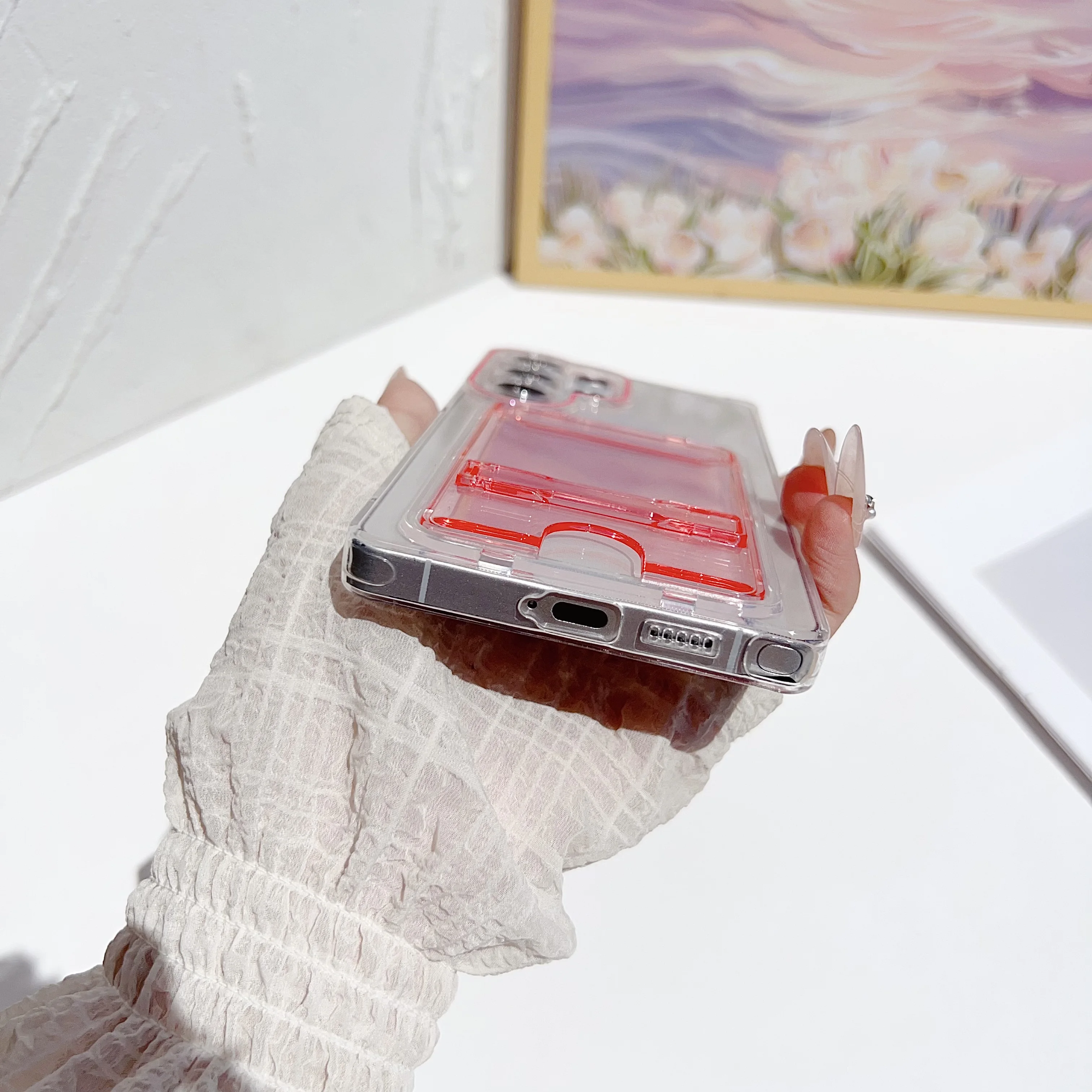 Funda de lujo con ranura para tarjetas para Samsung Galaxy S25 S24 Ultra S22 S23, funda de parachoques de silicona suave a prueba de golpes - imagen 5