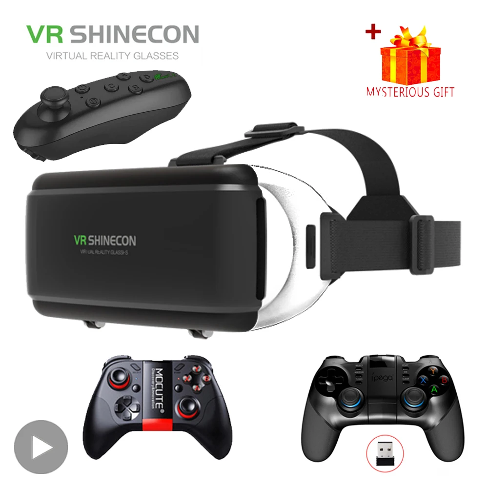 VR Shinecon gafas de realidad Virtual 3D casco para iPhone Android Smartphone móvil teléfono inteligente juego gafas aumentadas Viar - imagen 2