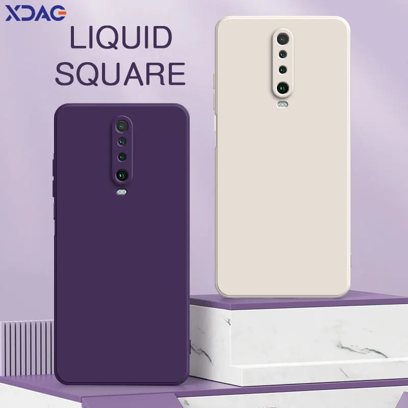 Funda cuadrada de silicona líquida para teléfono Xiaomi Redmi K30 Pro Zoom Ultra K30i 5G Racing 360, funda a prueba de golpes RedmiK30 K30Pro K30S - imagen 2