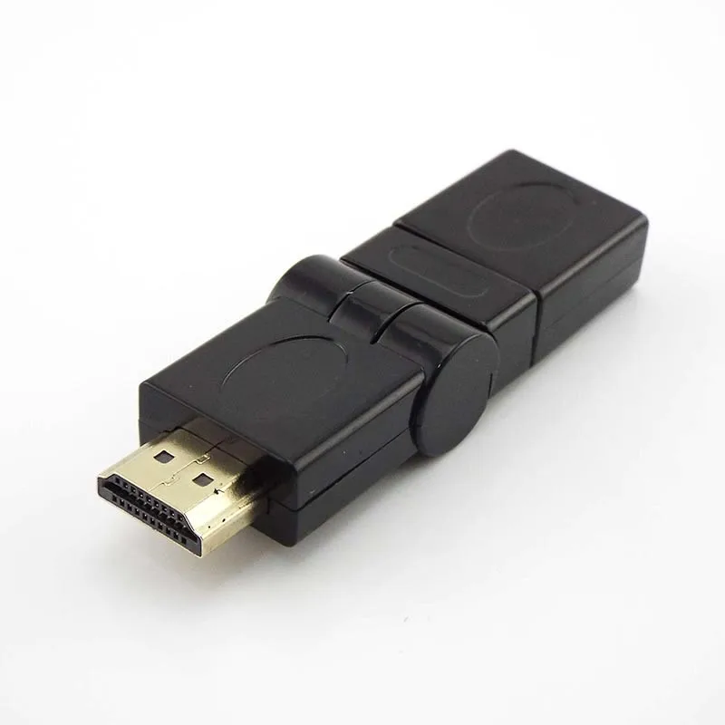 Conector HDMI macho a hembra, adaptador de enchufe compatible con HDMI ajustable con rotación de 360 grados, convertidores de Cable de extensión para PC 4K, 1/2/5 Uds. - imagen 3