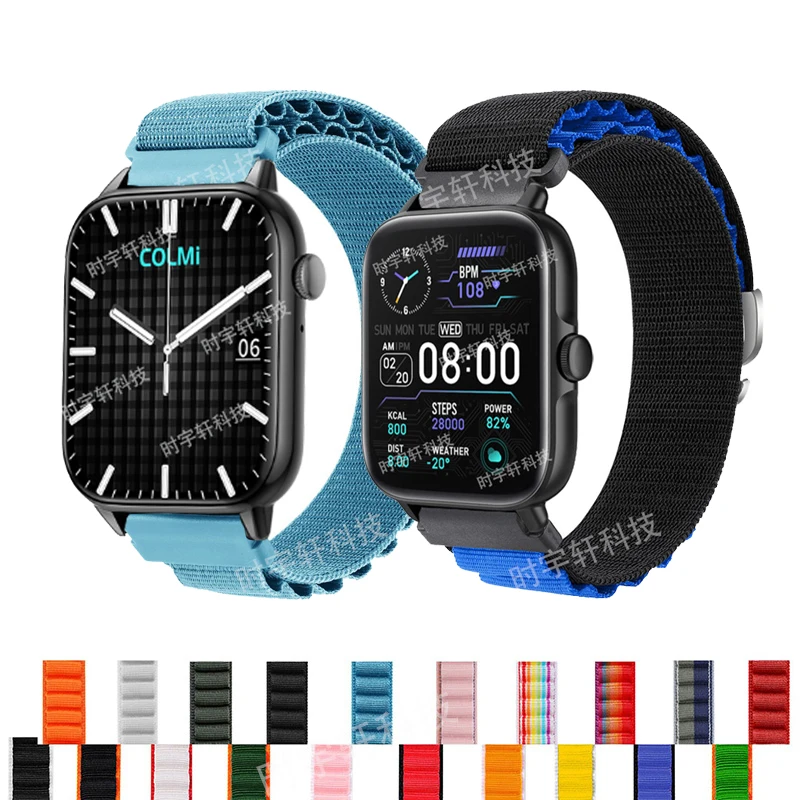 Correa de nailon para hombre y mujer, accesorio para COLMI P28 Plus/C60 C61 C80 C81, Colmi P8 P71 P60 P68/M42 i31, 20mm, 22mm