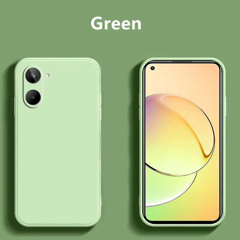 Funda trasera completa de silicona líquida para Realme, carcasa a prueba de golpes para Realme 10 Pro, 9, 10 Pro Plus, Realme - imagen 5