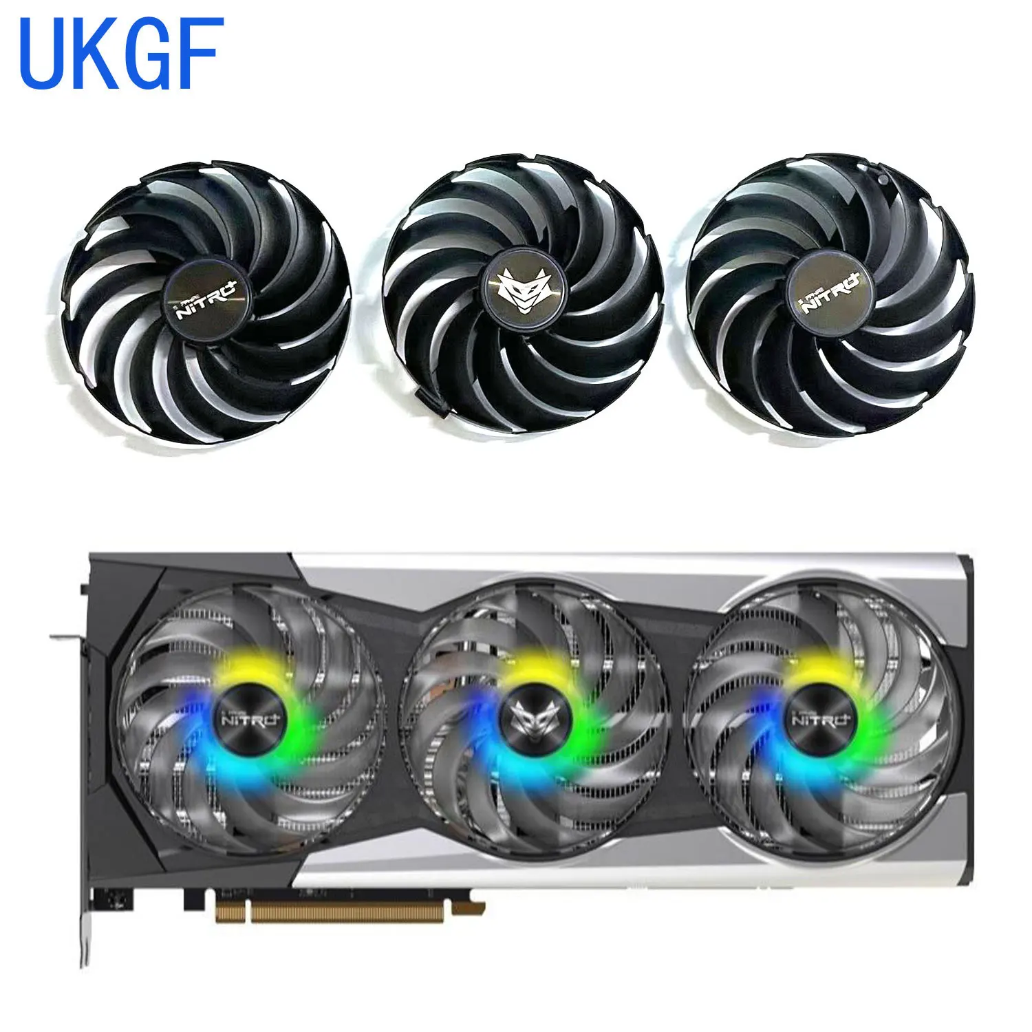 Nuevo ventilador DIY 95MM 6PIN DC10U12D9-C RX6900 XT GPU ventilador para Sapphire NITRO + AMD Radeon RX 6900 XT SE refrigeración de tarjeta gráfica