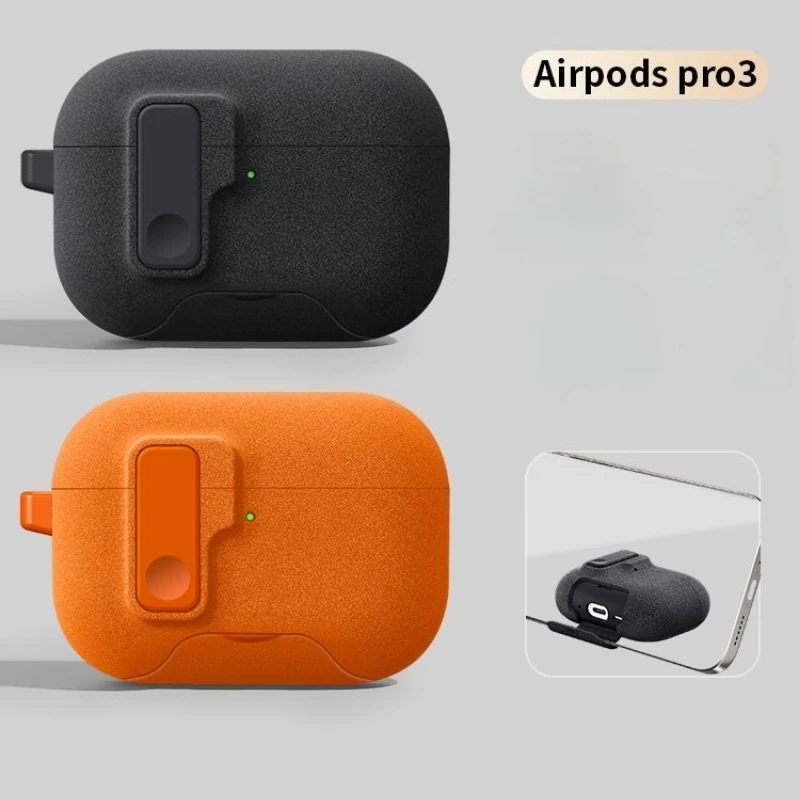 Para AirPods Pro 3 funda con bloqueo seguro para AirPods Pro2 3 2 generación funda protectora con soporte para teléfono para AirPods4