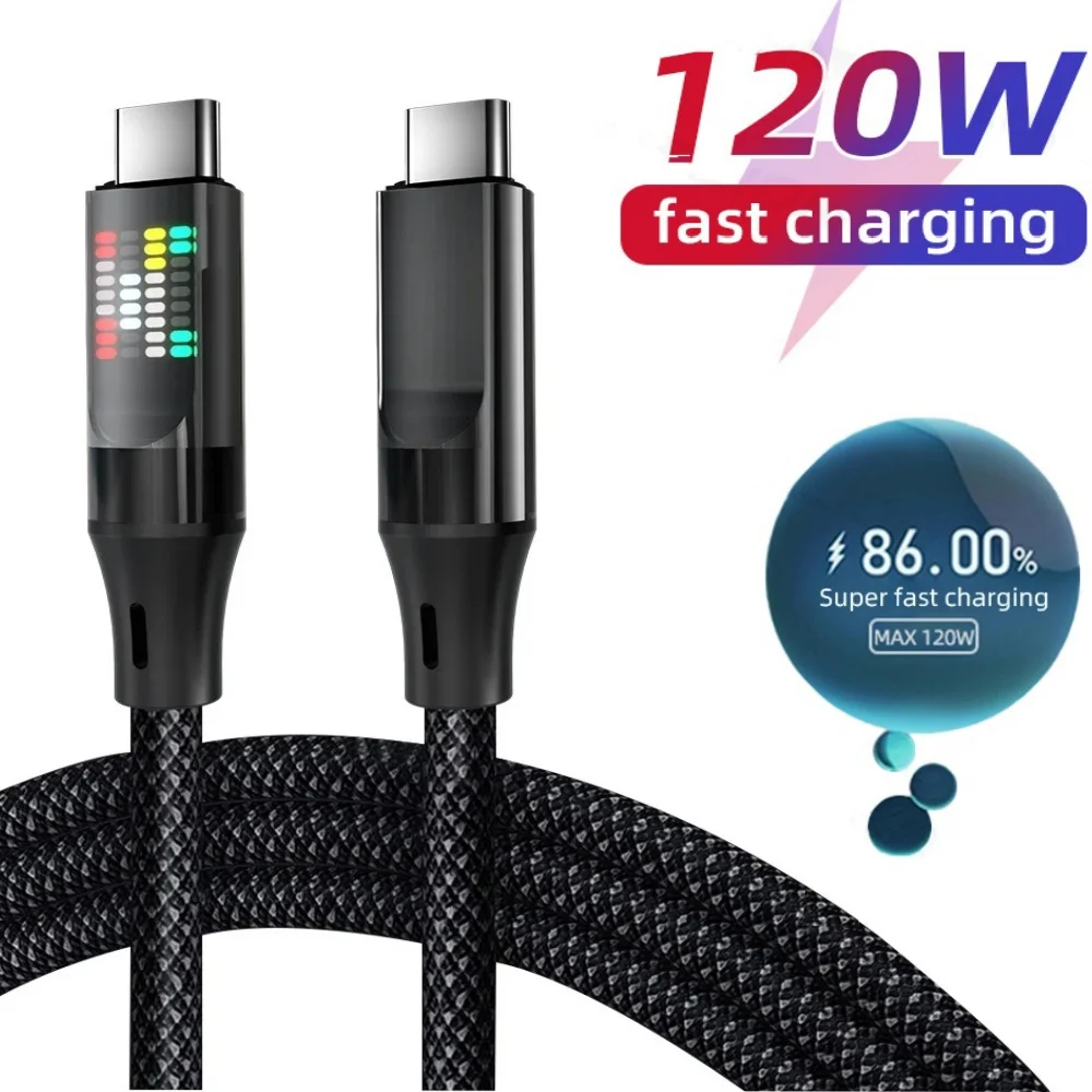 Cable USB C Cable de datos tipo C de carga rápida Cable de carga USB Universal para teléfono móvil para cables PD tipo C de carga rápida
