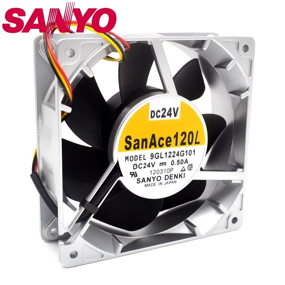 Ventilador de refrigeración 9GL1224G101, 12038, 120mm, 24V, 0.5A, 12cm, temperatura, gale 120x120x38mm, nuevo