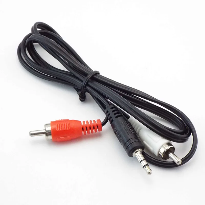 1M/1,5 M/3M conector Jack de 3,5mm a 2RCA macho Cable de Audio estéreo conector divisor Cables adaptadores de altavoz - imagen 4