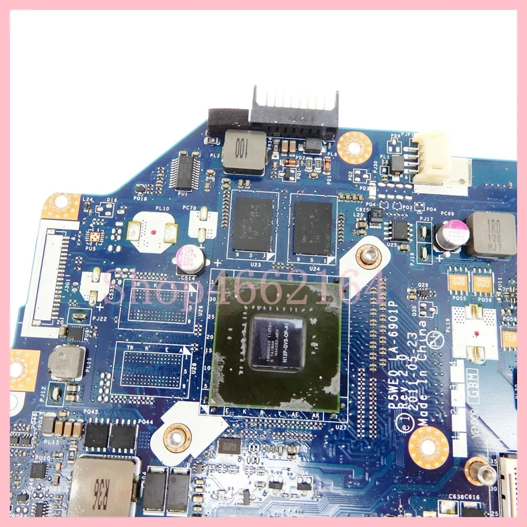 Placa base para portátil ACER Aspire 5750 5750G, con GT520M-V1G LA-6901P, GPU, probada al 100% - imagen 5