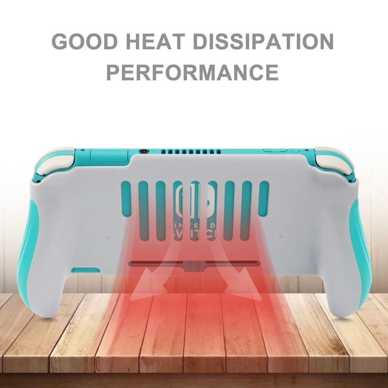 Funda de agarre con mango para Nintendo Switch Lite, soporte para consola de juegos, cubierta de mango a prueba de golpes, accesorios para interruptor - imagen 4