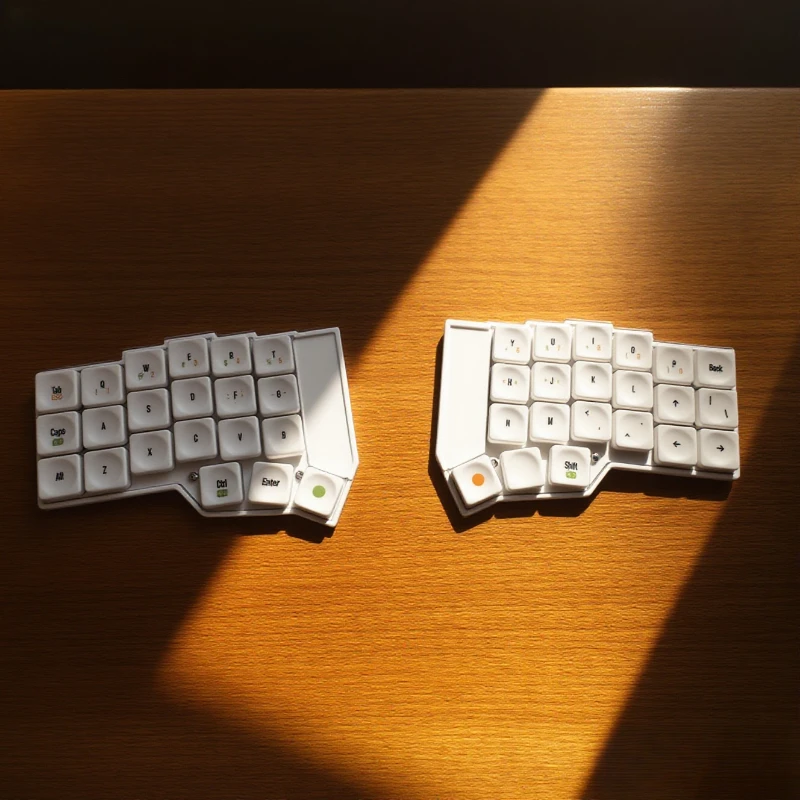 Corne-teclado dividido de perfil bajo, inalámbrico, Bluetooth, modo Dual, personalizado, RGB, intercambio en caliente, ZMK, para videojuegos y oficina