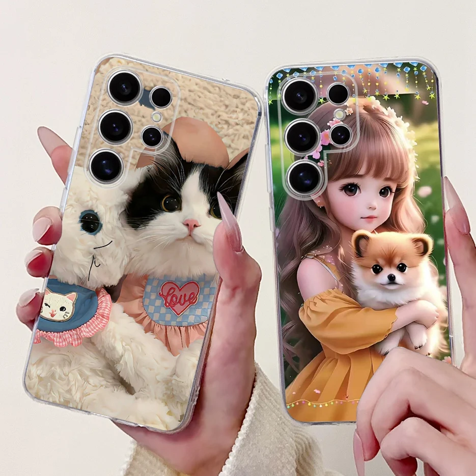 Para Samsung Galaxy S25 Ultra funda SM-S938B elegante funda pintada funda de silicona suave para Samsung S25 Plus S 25 S25 + S25Ultra bolsas - imagen 2