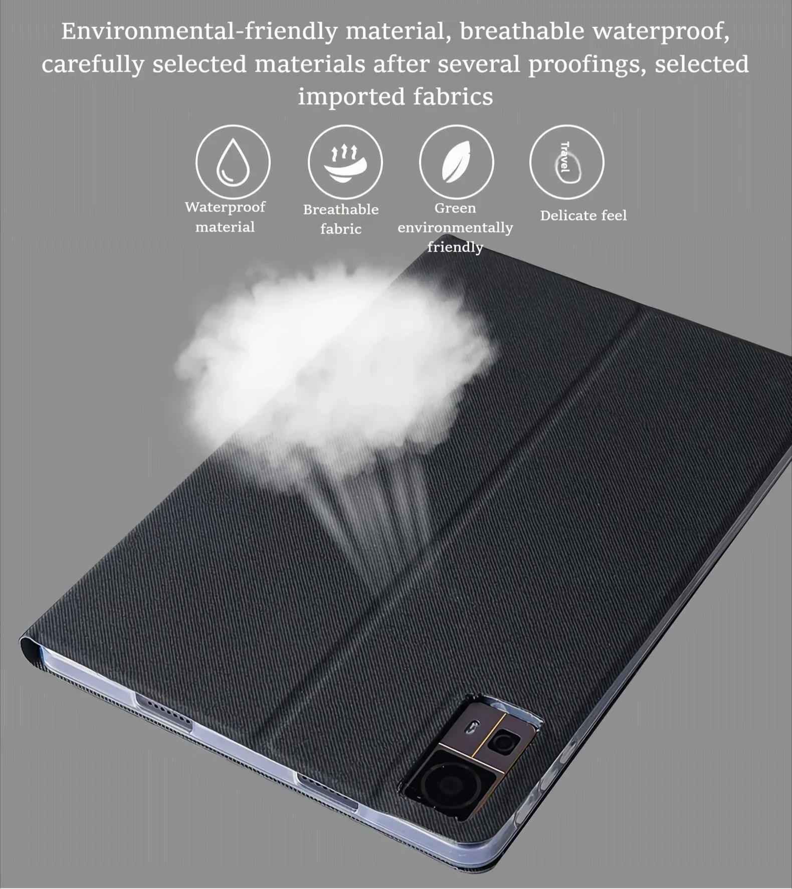 Funda de negocios ultradelgada para Chuwi HiPad 11 (10,95 pulgadas 2024), funda con tapa de cuero PU con encendido/apagado automático y soporte multiángulo - imagen 5