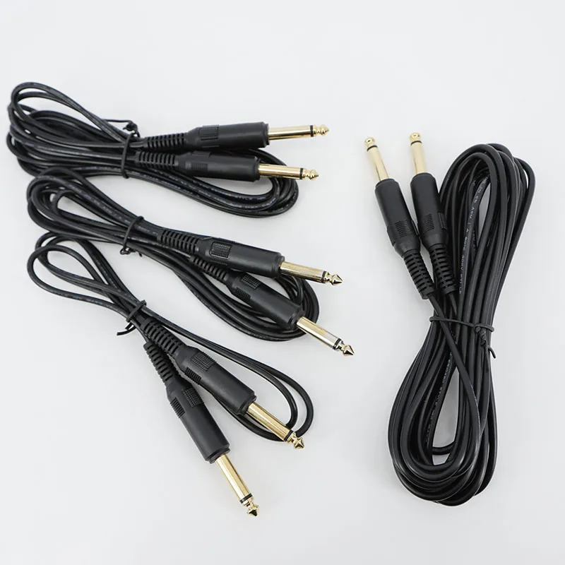 Cable de guitarra de 6,35mm 1/4 macho a macho/Cable de Audio estéreo equilibrado TRS para guitarra eléctrica bajo amplificador mezclador altavoz 1-5m q1 - imagen 2