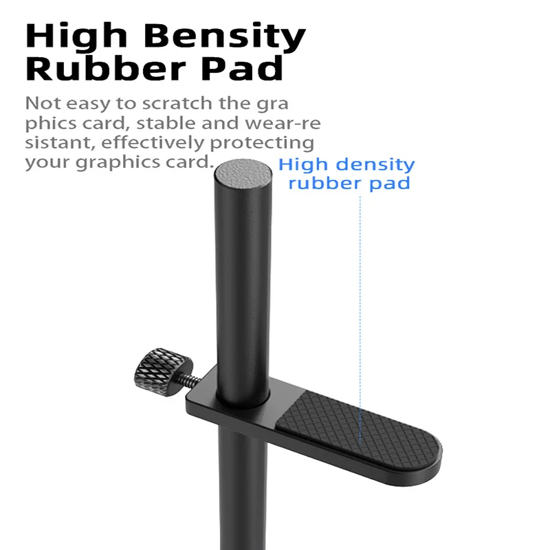 TEUCER GH-1 GPU soporte Jack PC de escritorio soporte de carcasa de aleación de aluminio soporte de vídeo gráfico Kit de refrigeración soporte para tarjetas de vídeo - imagen 5