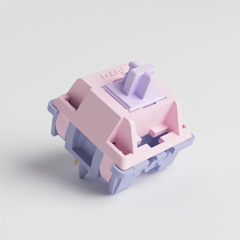 Akko Fairy Switch Interruptor silencioso lineal de 5 pines 50gf compatible con teclado mecánico MX (45 piezas) - imagen 3