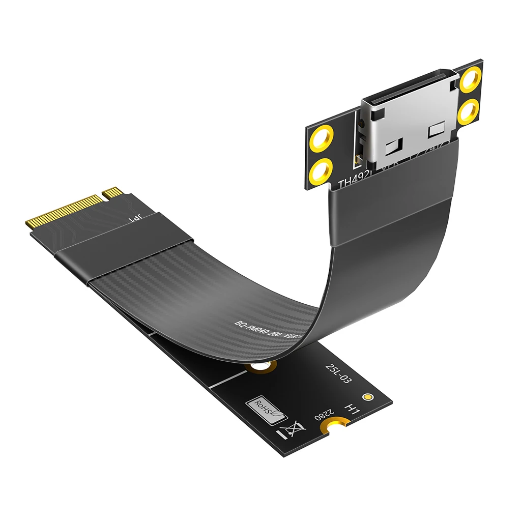 Cable de extensión M.2 M Key a Oculink SFF-8612 Cable PCIe 4,0 Gen4 para Mac os/Windows/Linux M.2 para adaptador NVME a Oculink 4i - imagen 3
