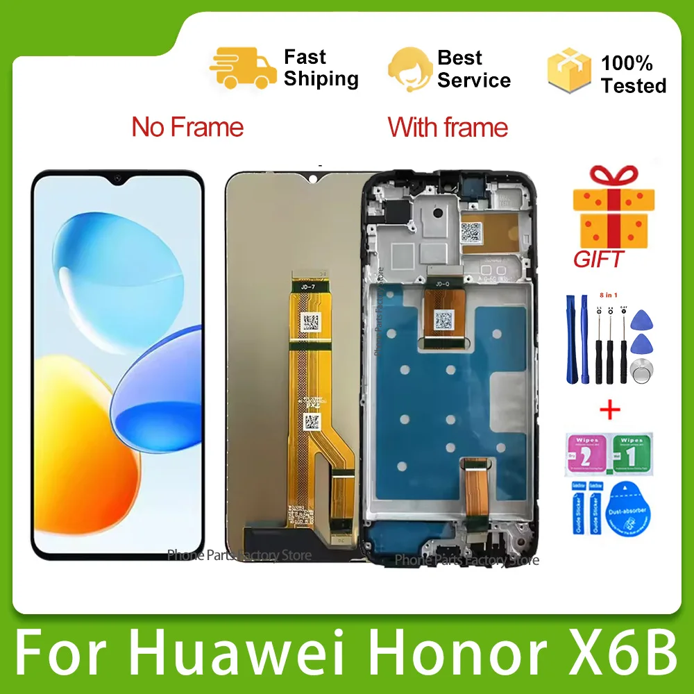 Testado OEM VNE-LX1 WDY-LX1 JDY-LX1 Lcd Premium para Honor X6 X6A X6B X6S pantalla táctil digitalizador Panel montaje con marco - imagen 5