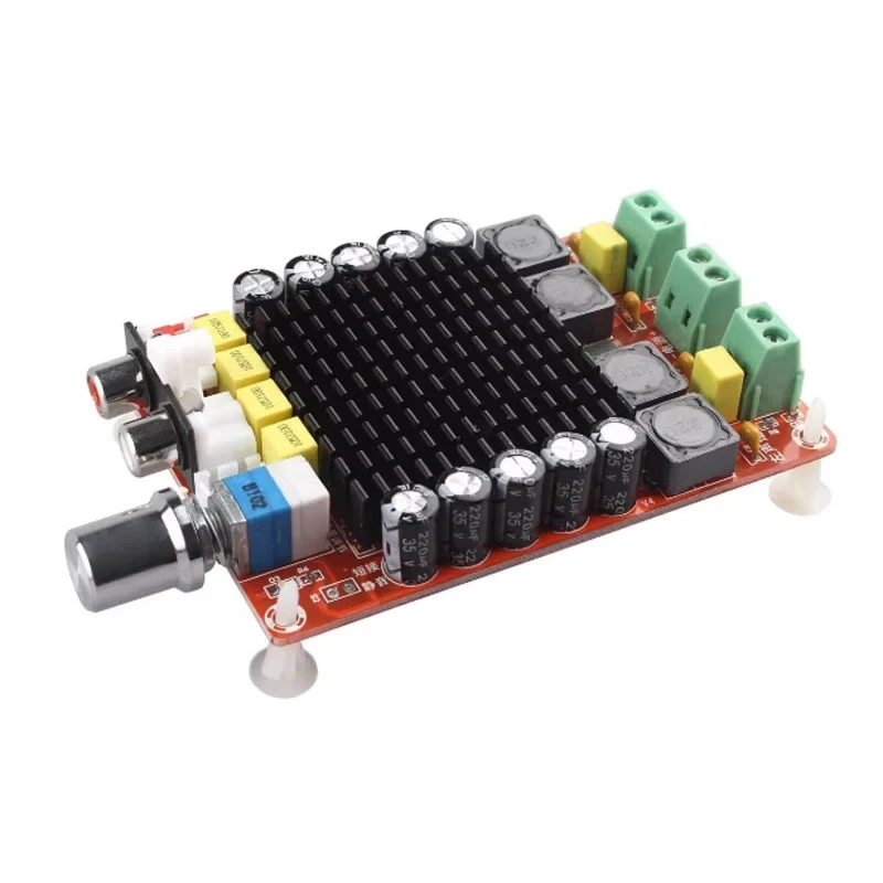 Placa amplificadora de potencia digital de alta potencia TDA7498, amplificador de potencia automotriz de 2x100W, DC 14-34V - imagen 2