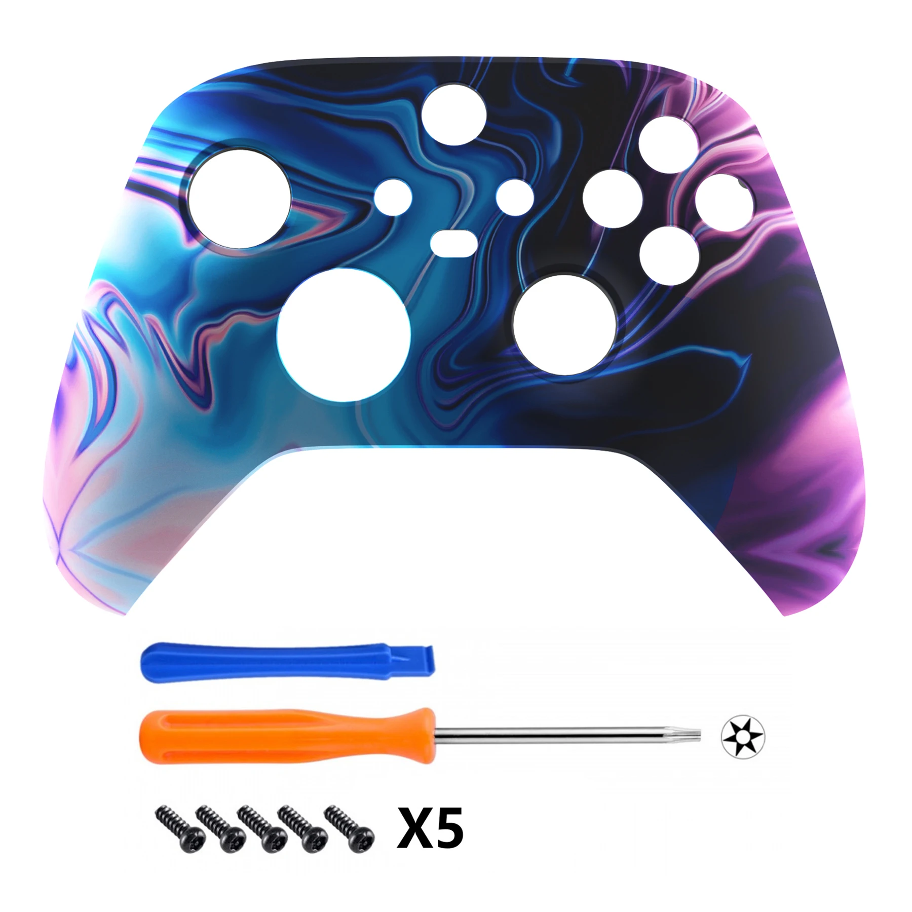 eXtremeRate Soft Touch Grip Carcasa frontal Carcasa Pieza Placa frontal para controlador Xbox Series X/S (Xbox Core) - Serie Mítica - imagen 3