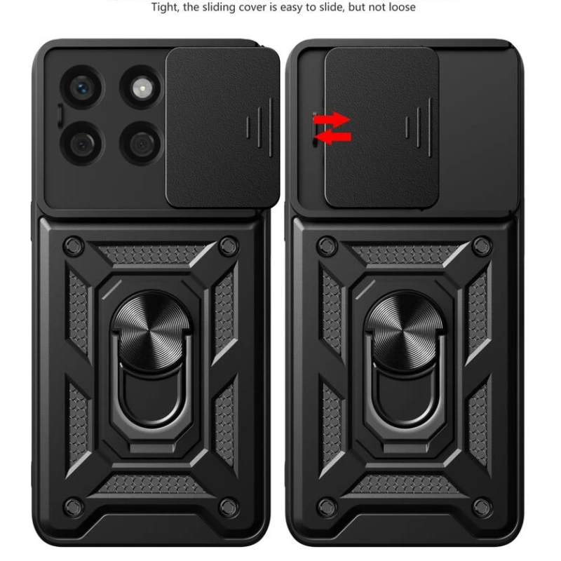 Funda armadura para Honor X6c X8c X8b X7b 5G X6b X8a X7a X6a cubierta protección de lente con anillo soporte magnético Coque Fundas - imagen 3