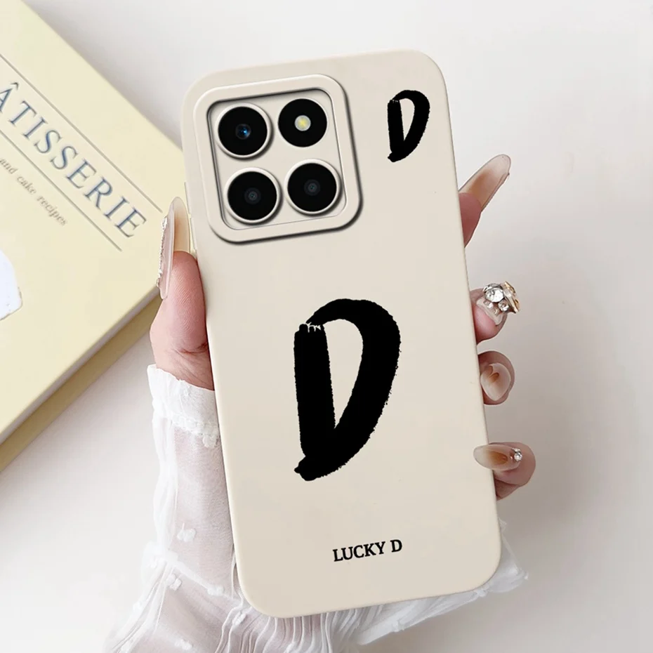 Nueva funda de teléfono con letras a la moda para Honor X6a Plus HonorX6a, funda de silicona suave a prueba de golpes para Honor X6a X 6a Plus, fundas parachoques - imagen 5