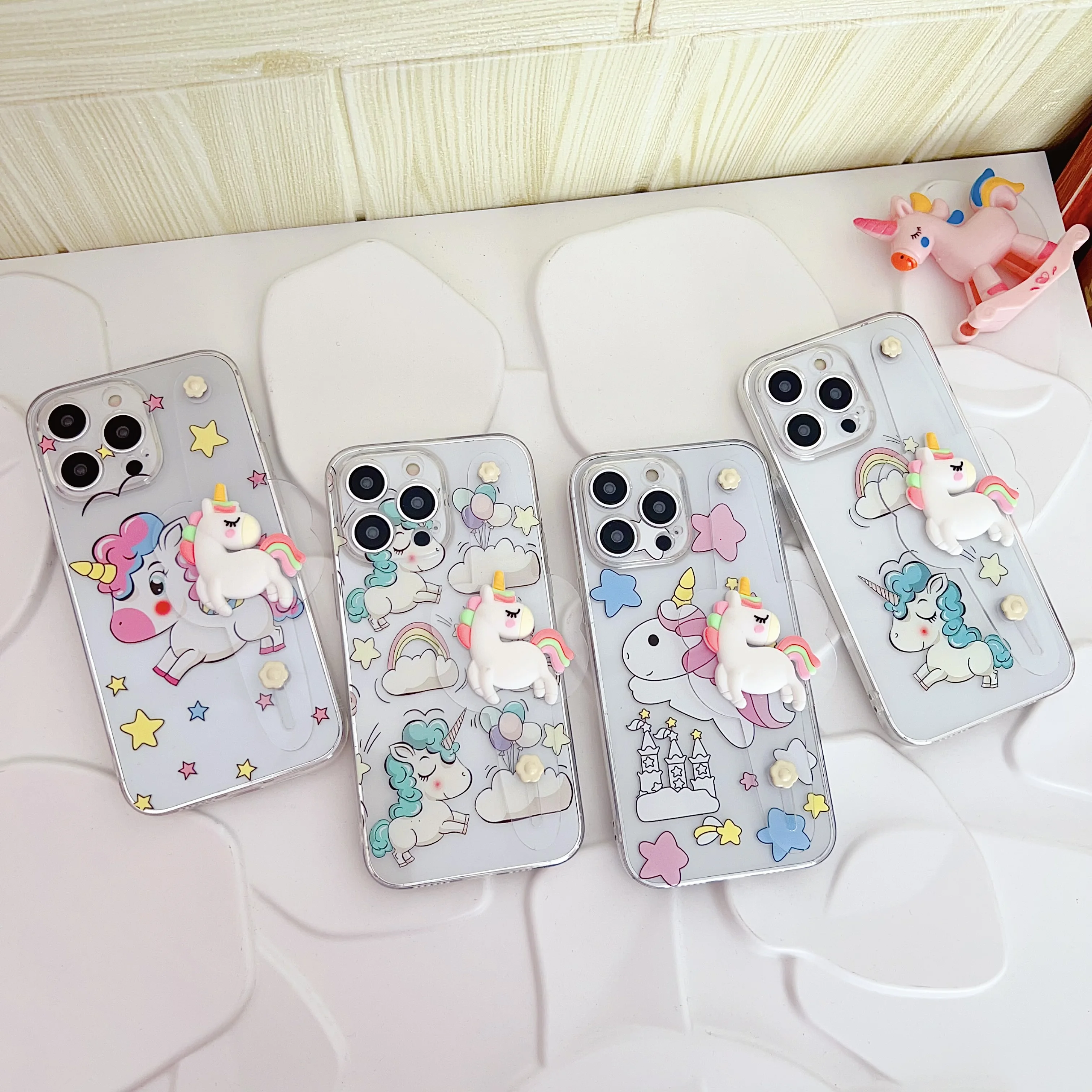 Para Samsung Galaxy A07 A17 A57 A37 A06 A16 A26 A56 A04E A05 A15 A05s A25 A35 A55 Castillo Unicornio funda correa de muñeca