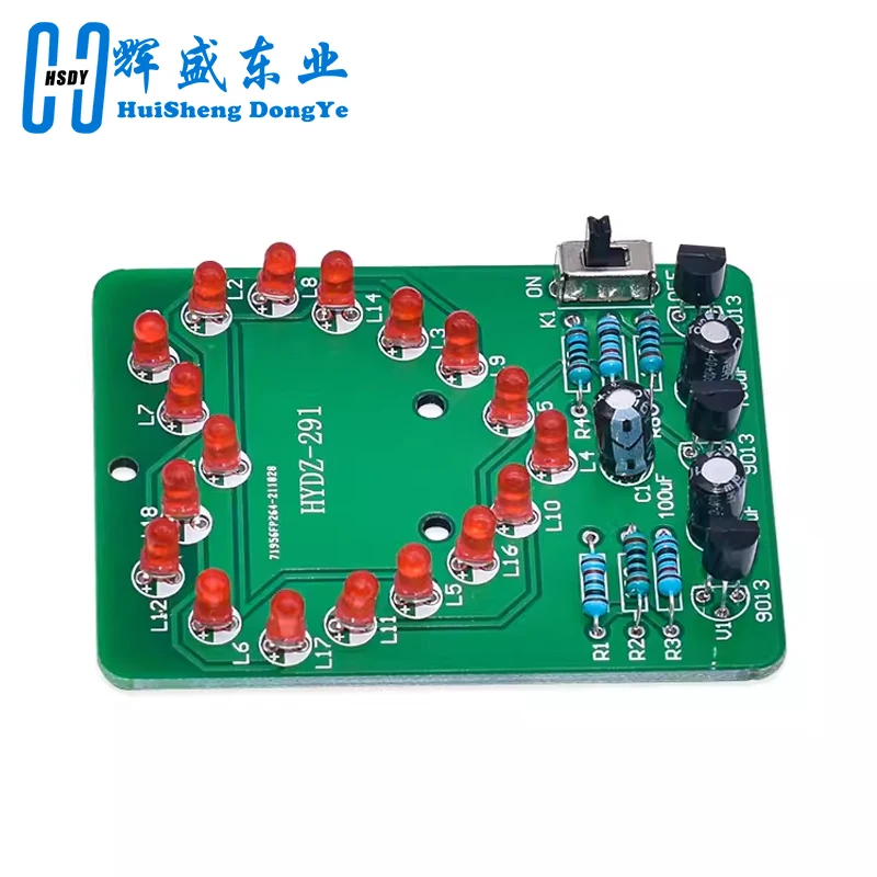 Kit de lámpara LED intermitente de agua en forma de corazón, bricolaje, enseñanza electrónica a granel, formación, fabricante de soldadura, producción y montaje - imagen 2