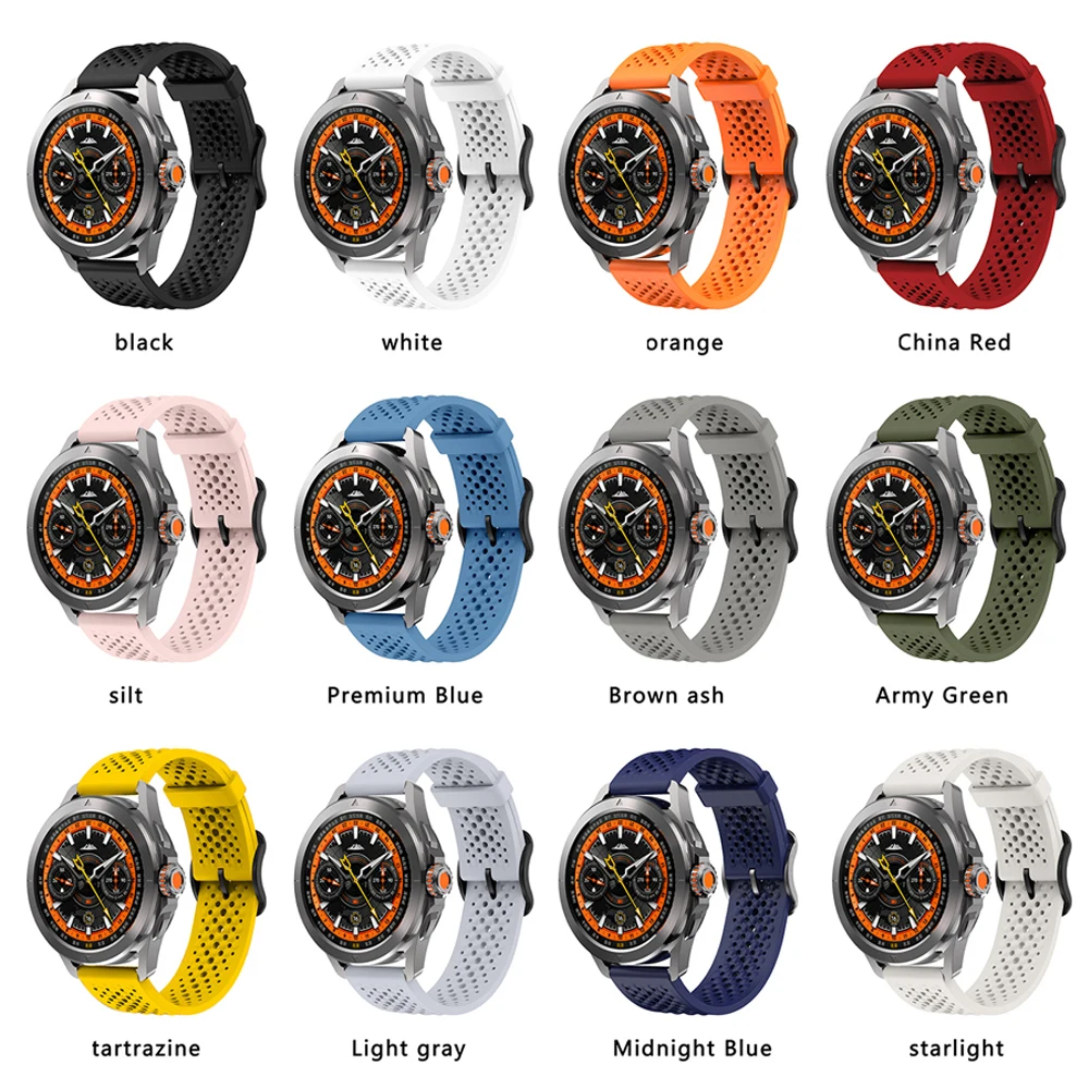 Correa de reloj de 22mm para Samsung Galaxy Watch, 46mm, 45mm, Gear S3, HUAWEI GT4, 46mm, GT3/2 Pro, pulsera deportiva transpirable - imagen 2
