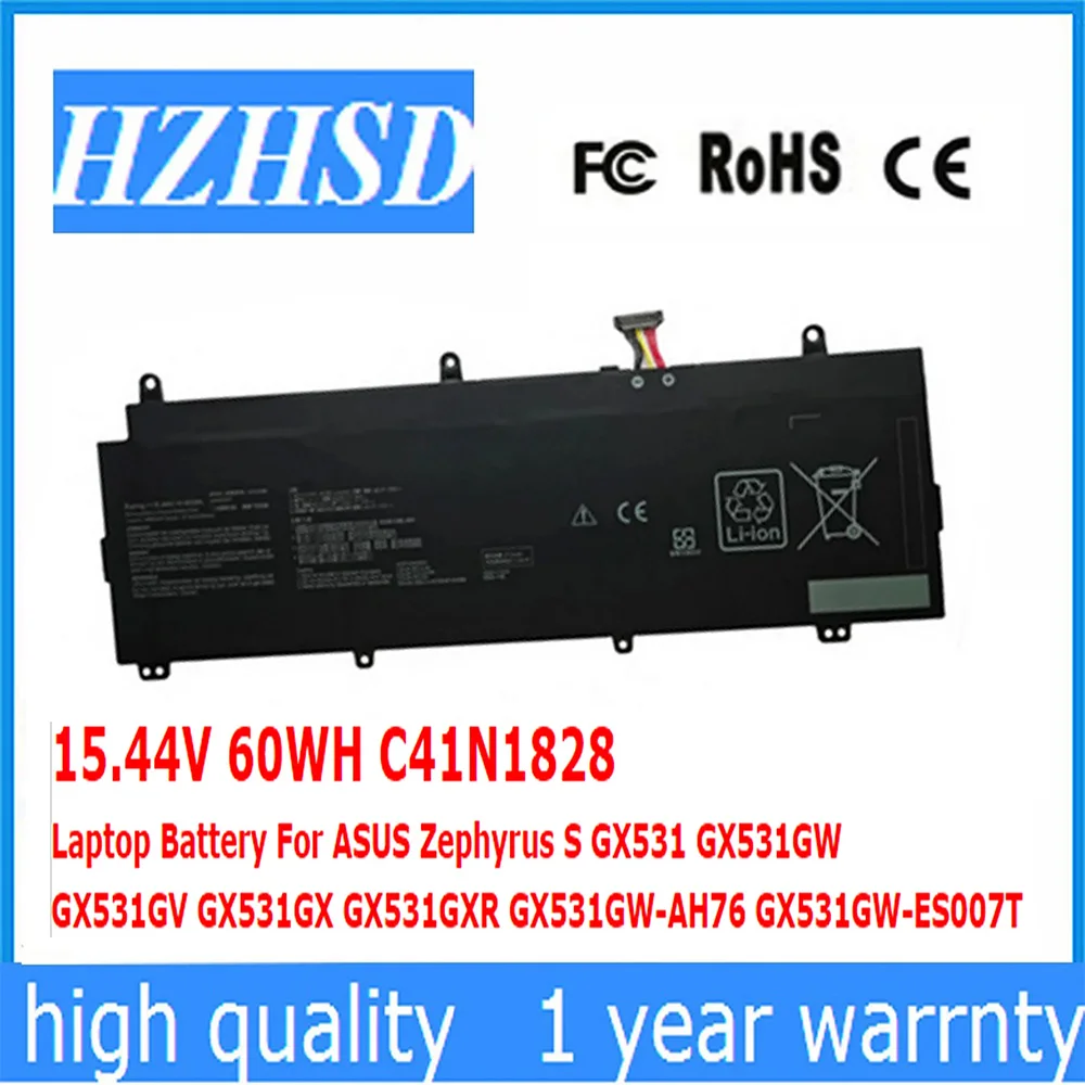 C41N1828 15,44 V 60WH batería del ordenador portátil para ASUS Zephyrus S GX531 GX531GW GX531GV GX531GX GX531GXR GX531GW-AH76 GX531GW-ES007T