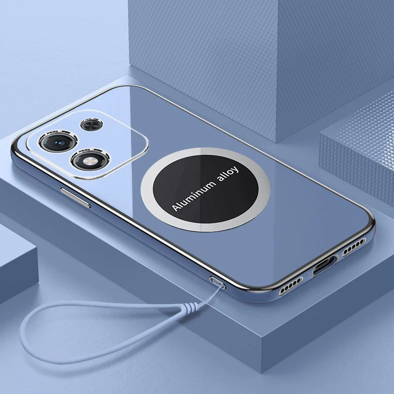 Para Xiaomi Poco M7 Pro 5G funda de teléfono Poco C71 Redmi A5 funda M7 Pro revestimiento de lujo a prueba de golpes funda trasera de silicona Fundas