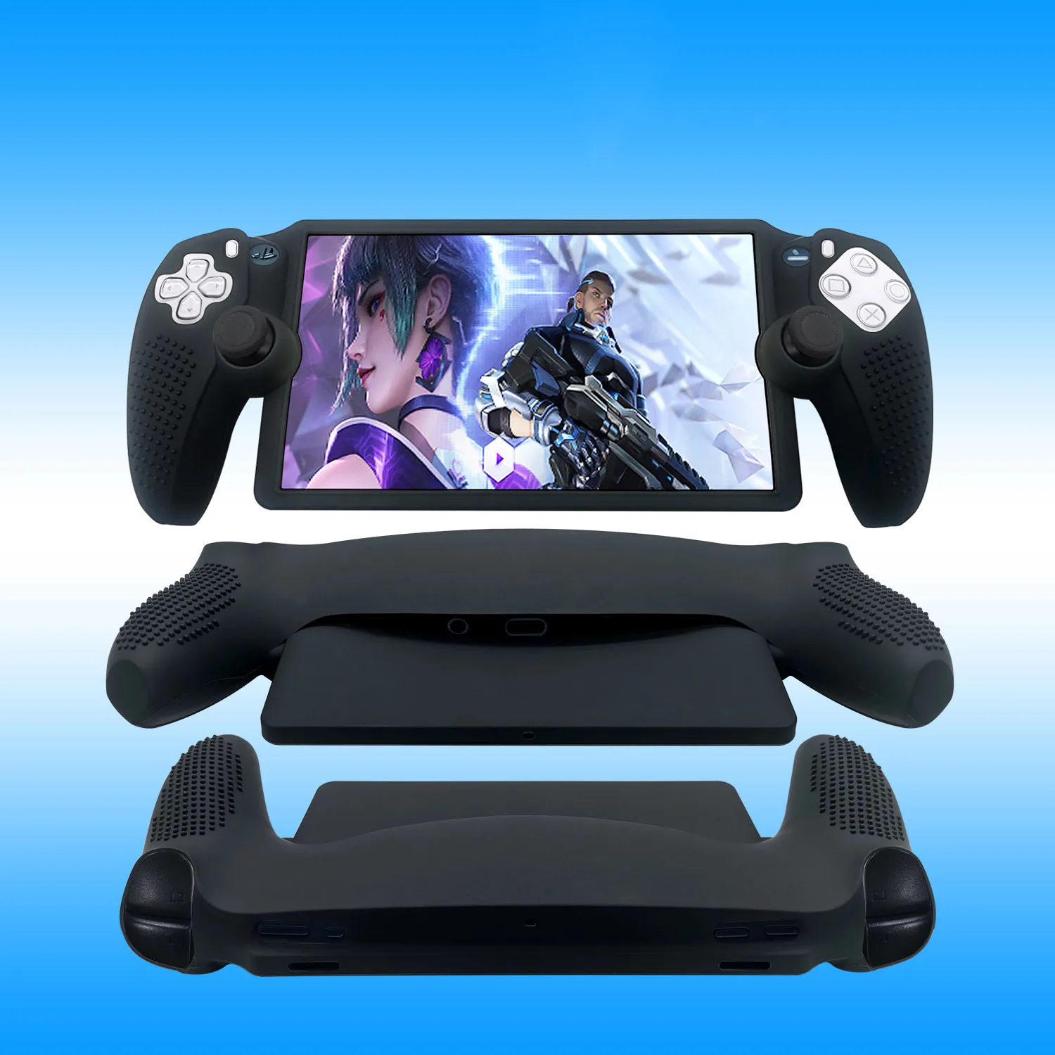 Funda de silicona suave antideslizante, cubierta protectora contra el polvo para consola Sony PlayStation Portal PS, accesorios para Portal PS5 - imagen 2