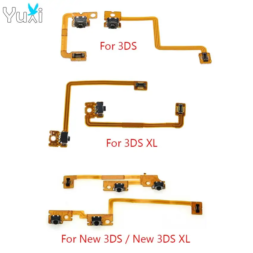YuXi-Botones LR, Cable de cinta para nuevo 3DS XL LL 3DSXL 3dsll L R, botón de disparo de hombro izquierdo y derecho, Cable flexible