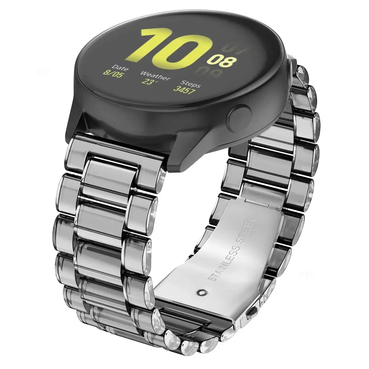 Correa transparente para Samsung Galaxy watch 7/6/5/pro/4/classic/Active 2 20/22mm pulsera de eslabones extraíble huawei gt 2-3-pro-4 - imagen 5