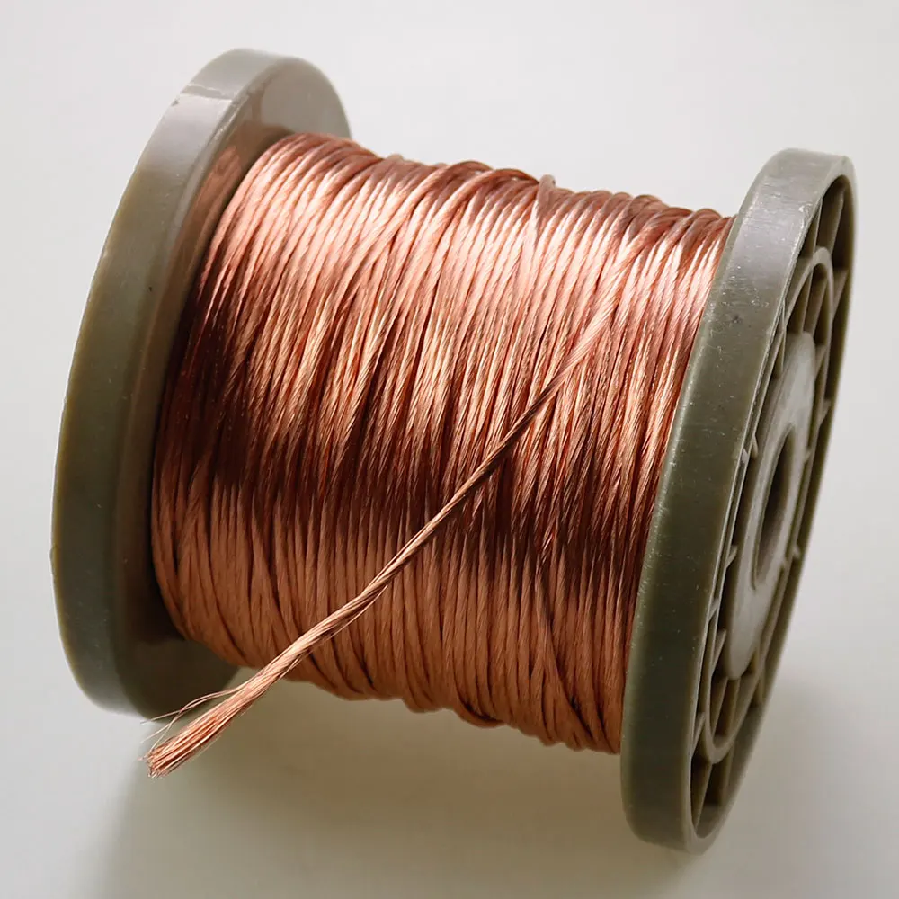 YUXI-alambre trenzado de cobre esmaltado, alambre trenzado de múltiples hebras, Litz, 0,1x100 hebras, 10M, 20M, 30M, 50M, 100M - imagen 3