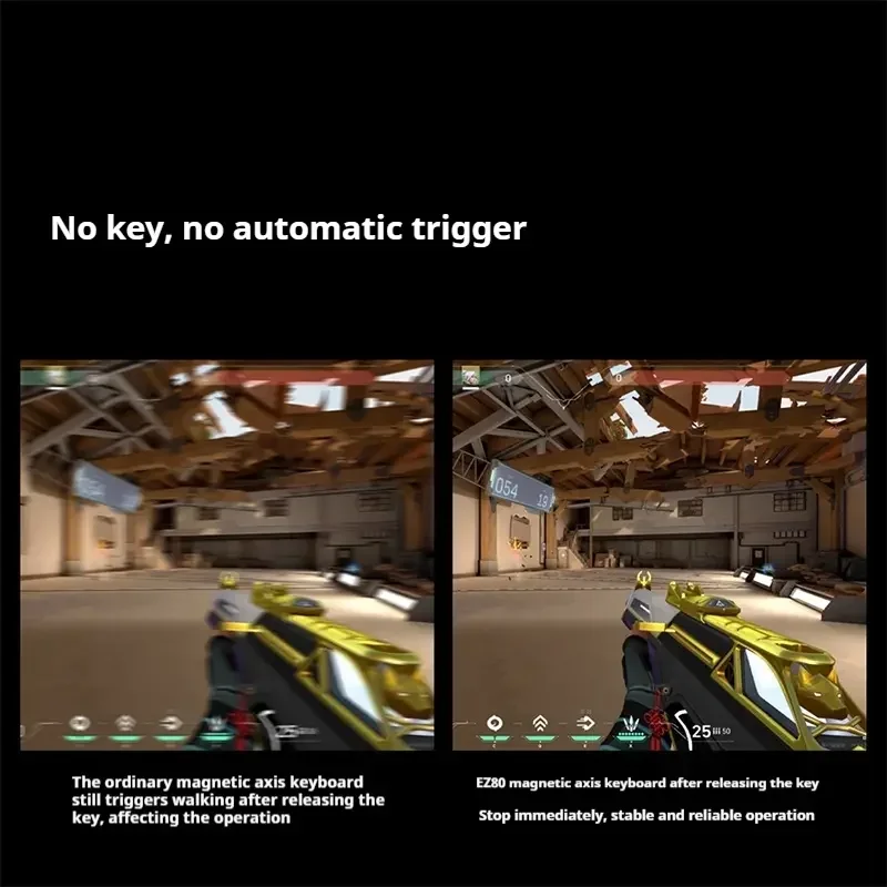 Teclado con interruptor magnético IQUNIX EZ80, estructura de junta RT0.01, aleación de aluminio, conexión cable personalizada, Teclado mecánico para jugar - imagen 4