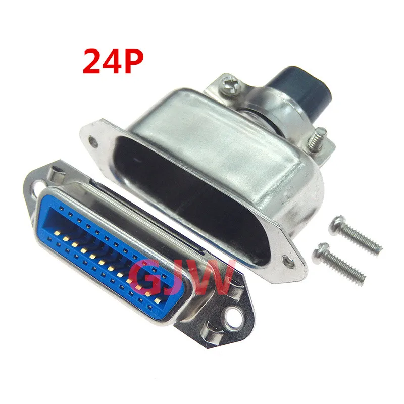 Conector Centronics de soldadura hembra serie 57, cinta CN14/24/36/50P, adaptadores de montaje de Cable para impresora de ordenador con cubierta Mental, 1 Uds. - imagen 5