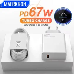 Cargador Rápido USB-C GaN con Cable y Enchufe Universal